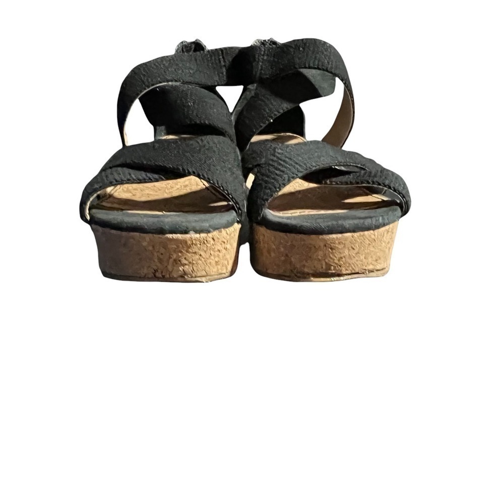 SPLENDID BLACK Wedge SANDALS SIZE 10 - Picture 5 of 10
